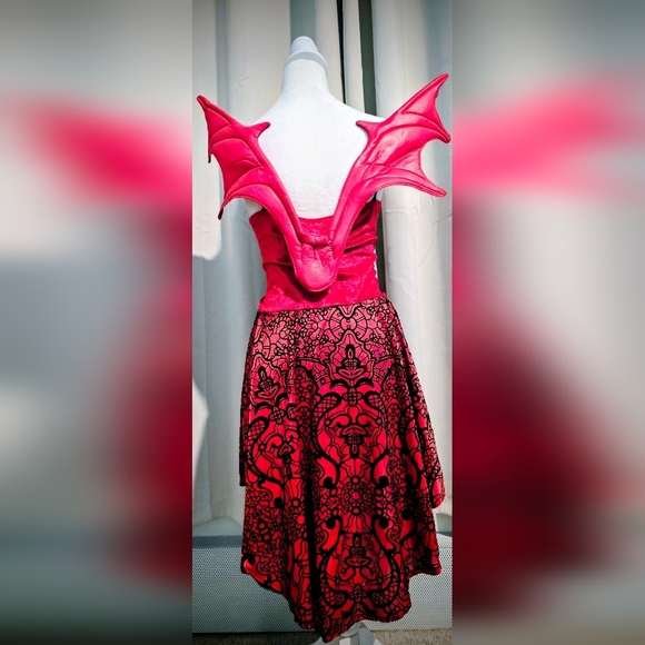 California Costumes Red and Black Dress with Wings Women's XS - Picture 3 of 6